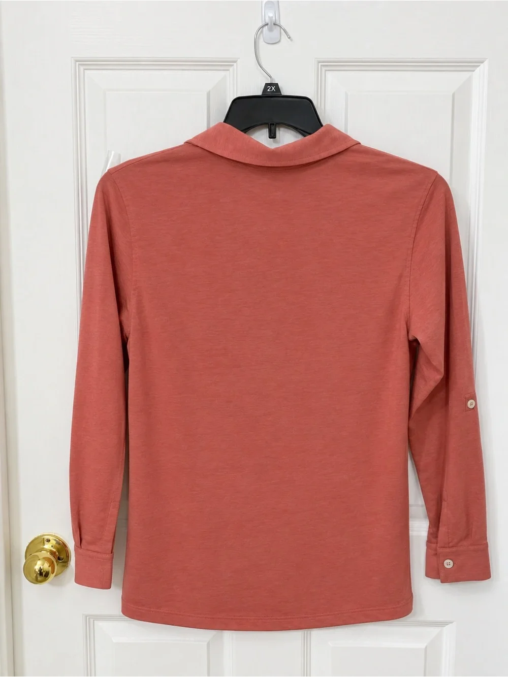 Ted Baker Men's Coral-Pink Long Sleeve Button-Down Shirt